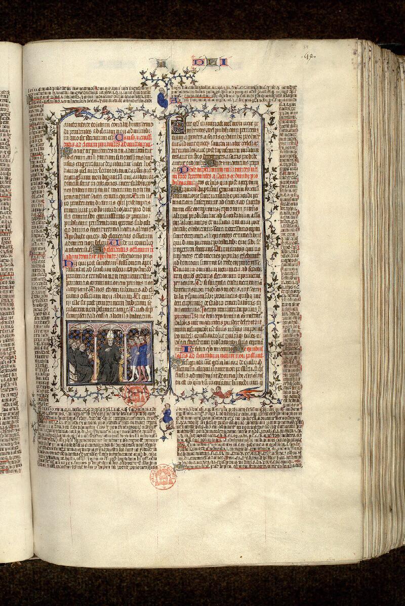 Paris, Bibl. Mazarine, ms. 1290, f. 054 - vue 1
