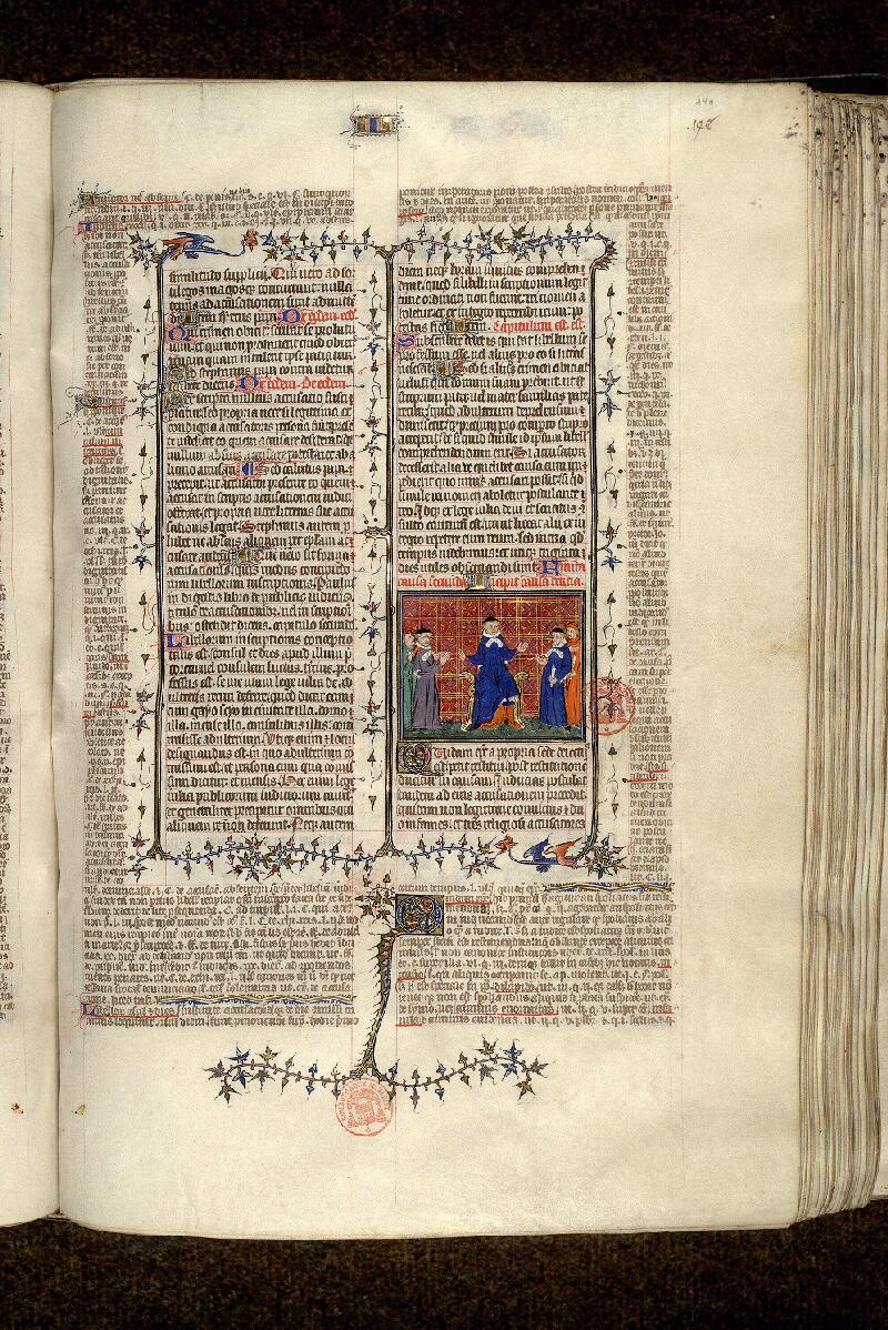 Paris, Bibl. Mazarine, ms. 1290, f. 140 - vue 1