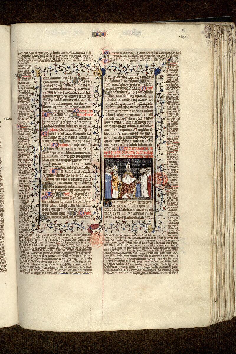 Paris, Bibl. Mazarine, ms. 1290, f. 150 - vue 1