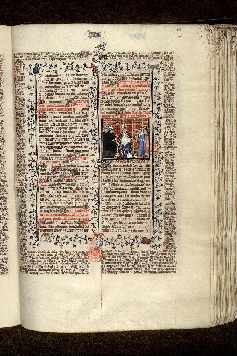 Paris, Bibl. Mazarine, ms. 1290, f. 156 - vue 1