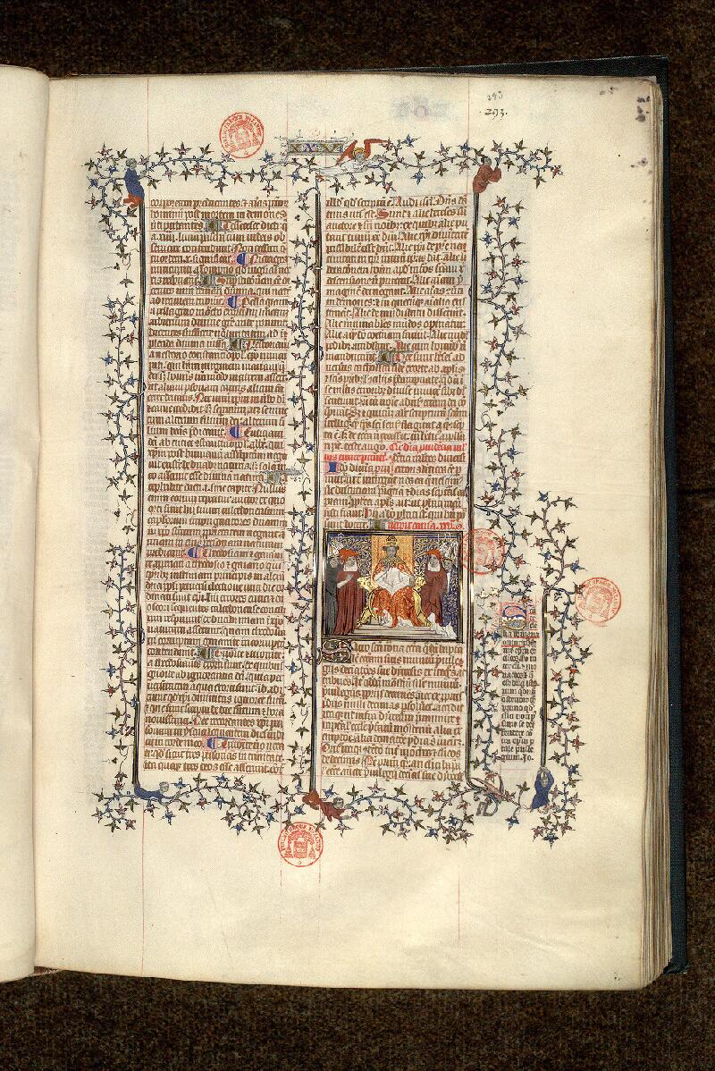 Paris, Bibl. Mazarine, ms. 1290, f. 293 - vue 1