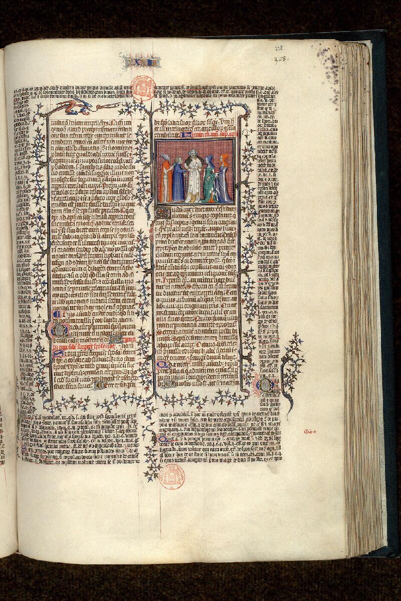 Paris, Bibl. Mazarine, ms. 1290, f. 328 - vue 1