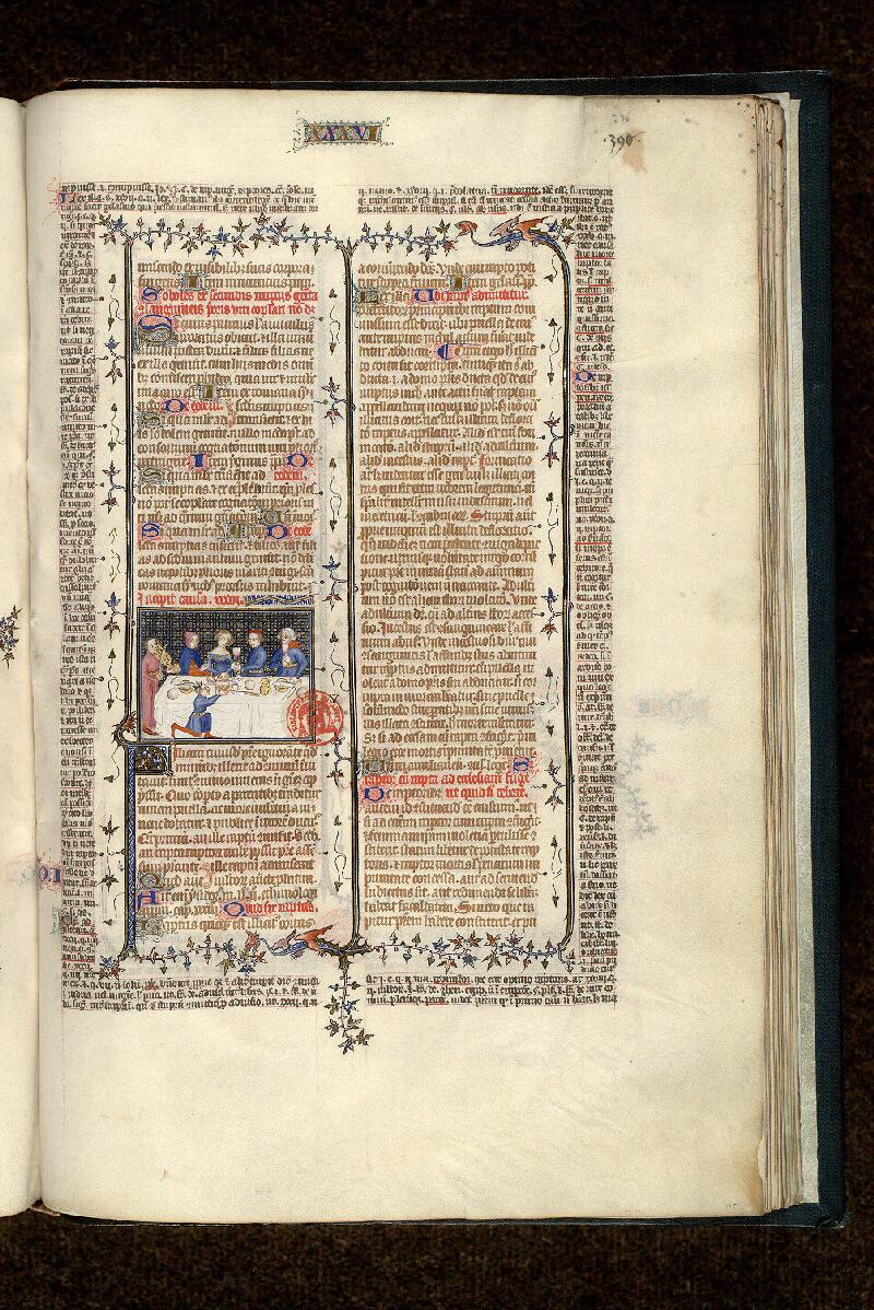 Paris, Bibl. Mazarine, ms. 1290, f. 390 - vue 1