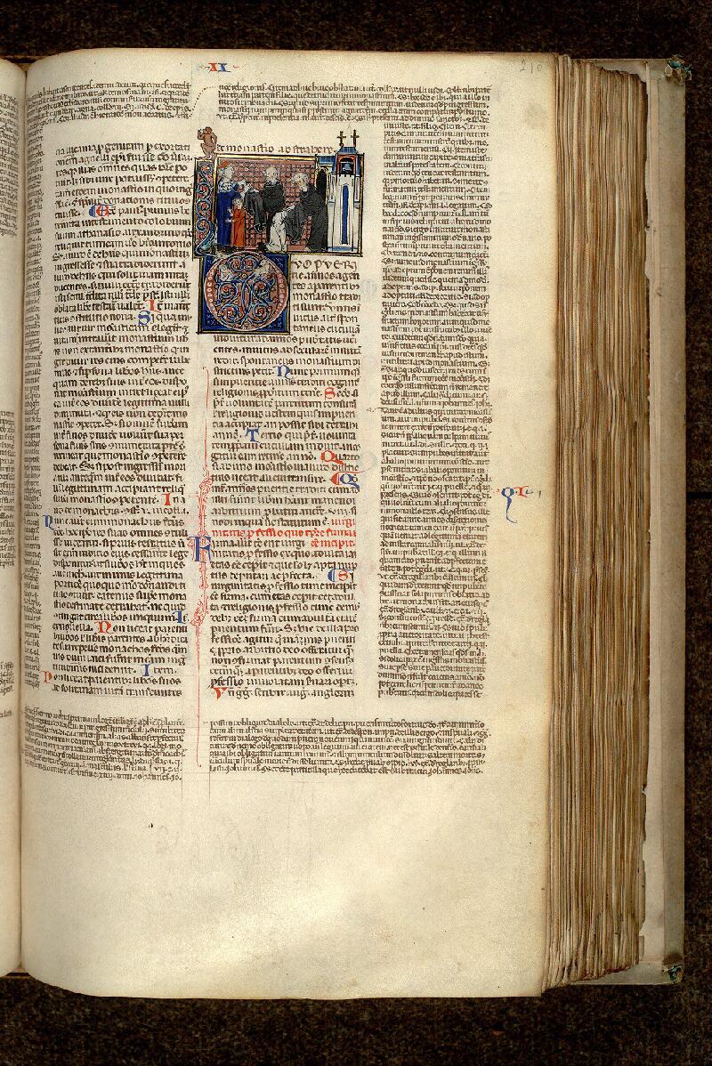 Paris, Bibl. Mazarine, ms. 1291, f. 210 - vue 1