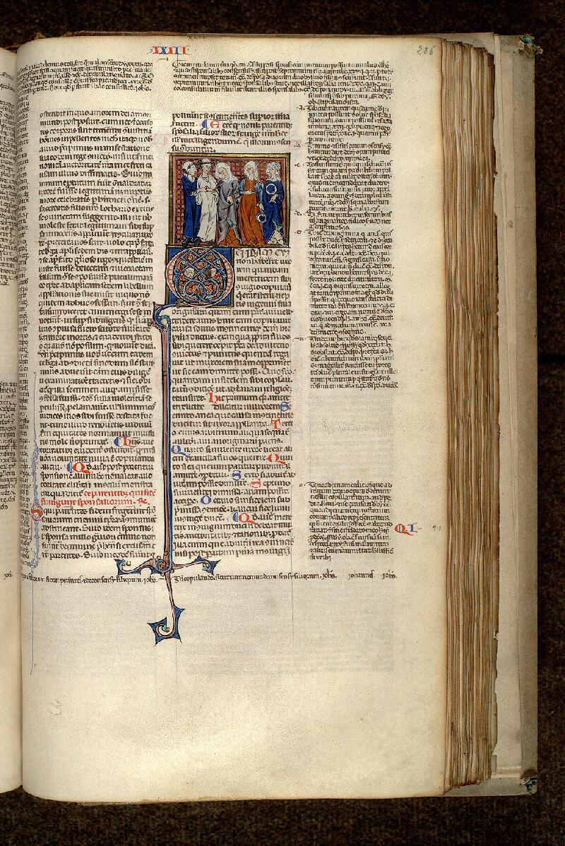 Paris, Bibl. Mazarine, ms. 1291, f. 286 - vue 1