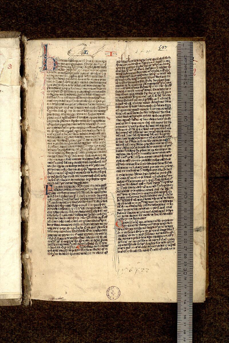 Paris, Bibl. Mazarine, ms. 1292, f. 001 - vue 1