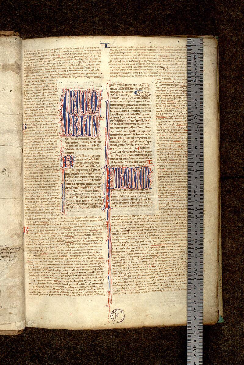 Paris, Bibl. Mazarine, ms. 1293, f. 001 - vue 1