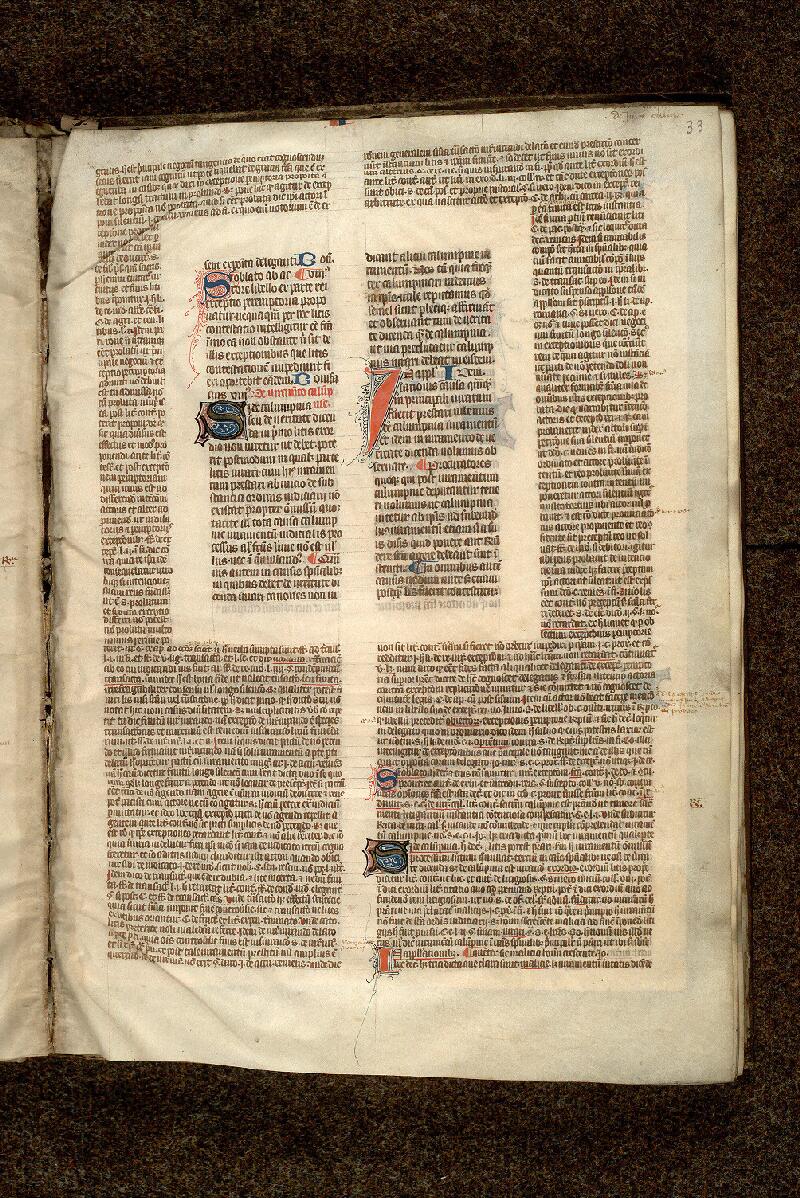 Paris, Bibl. Mazarine, ms. 1303, f. 033