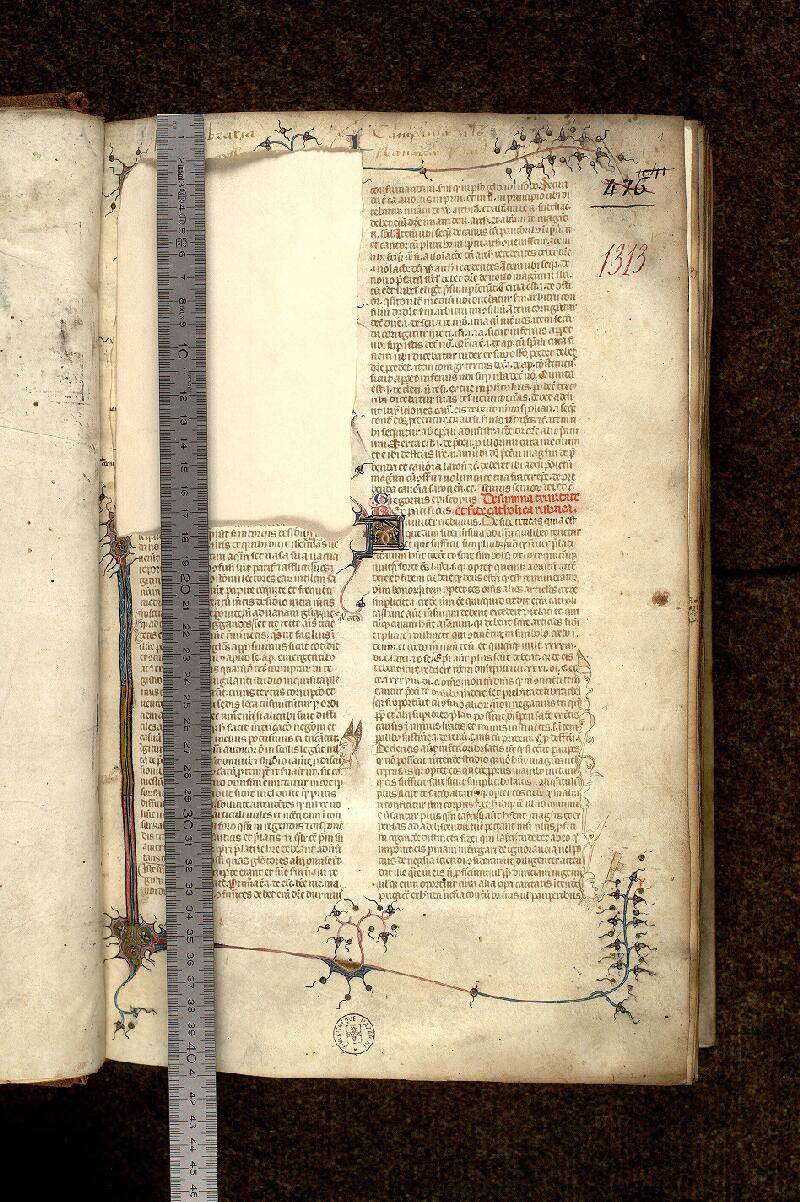 Paris, Bibl. Mazarine, ms. 1313, f. 001 - vue 1