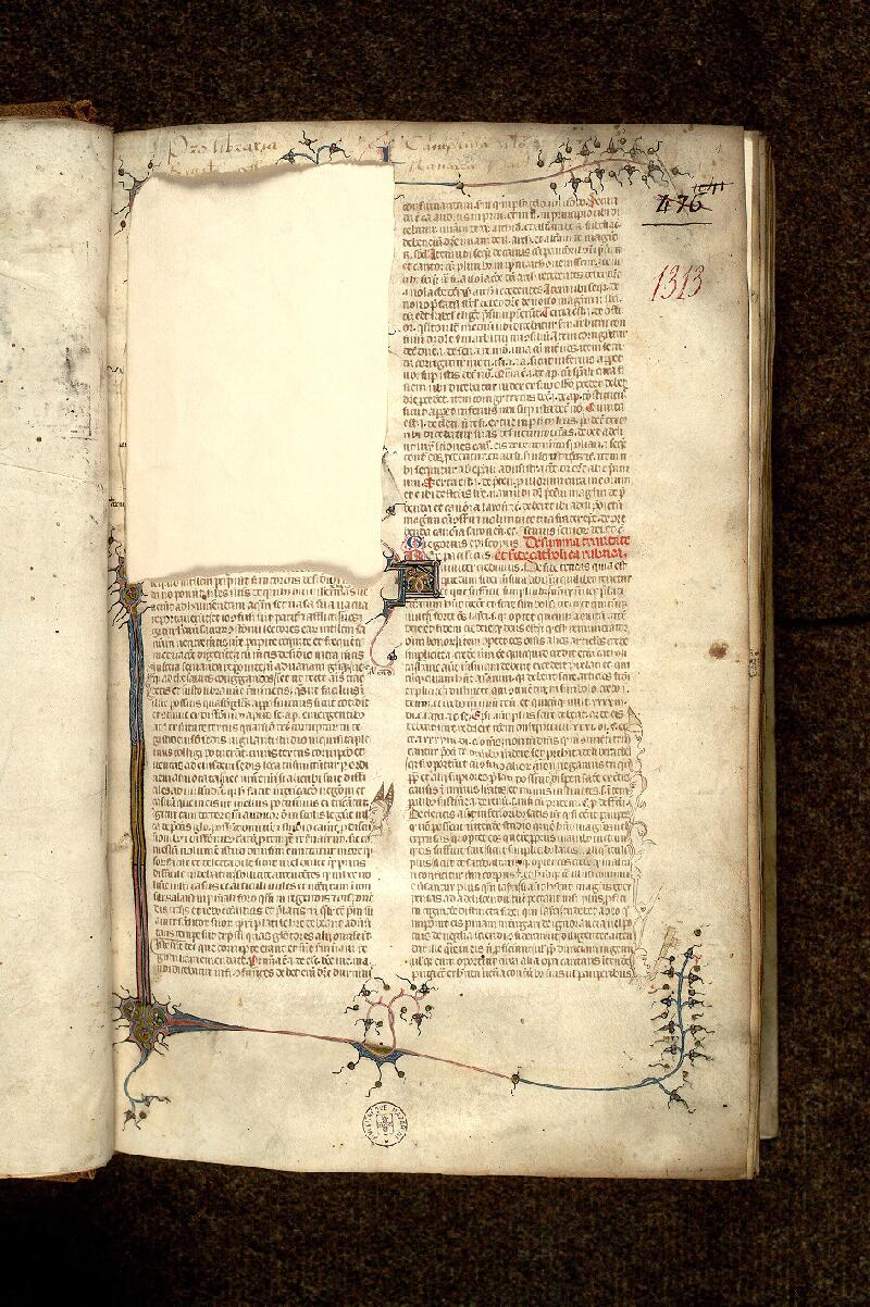 Paris, Bibl. Mazarine, ms. 1313, f. 001 - vue 2