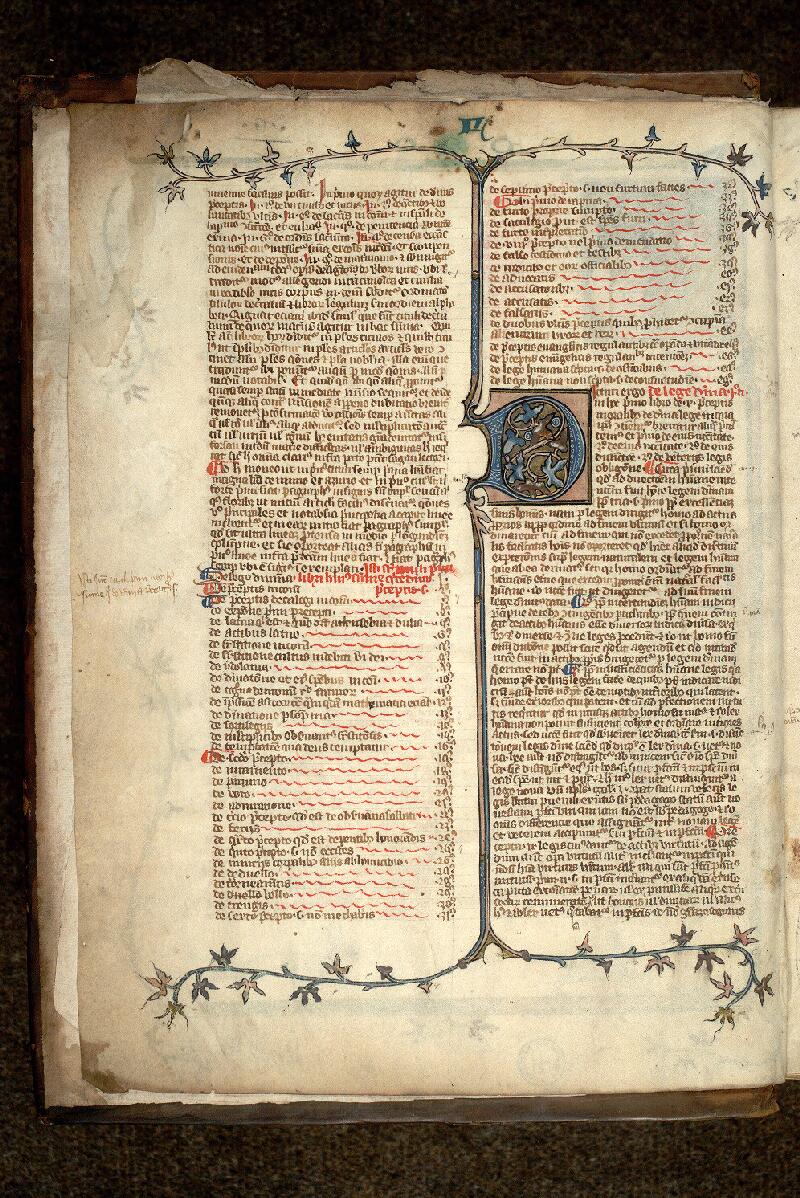 Paris, Bibl. Mazarine, ms. 1324, f. 001v - vue 1