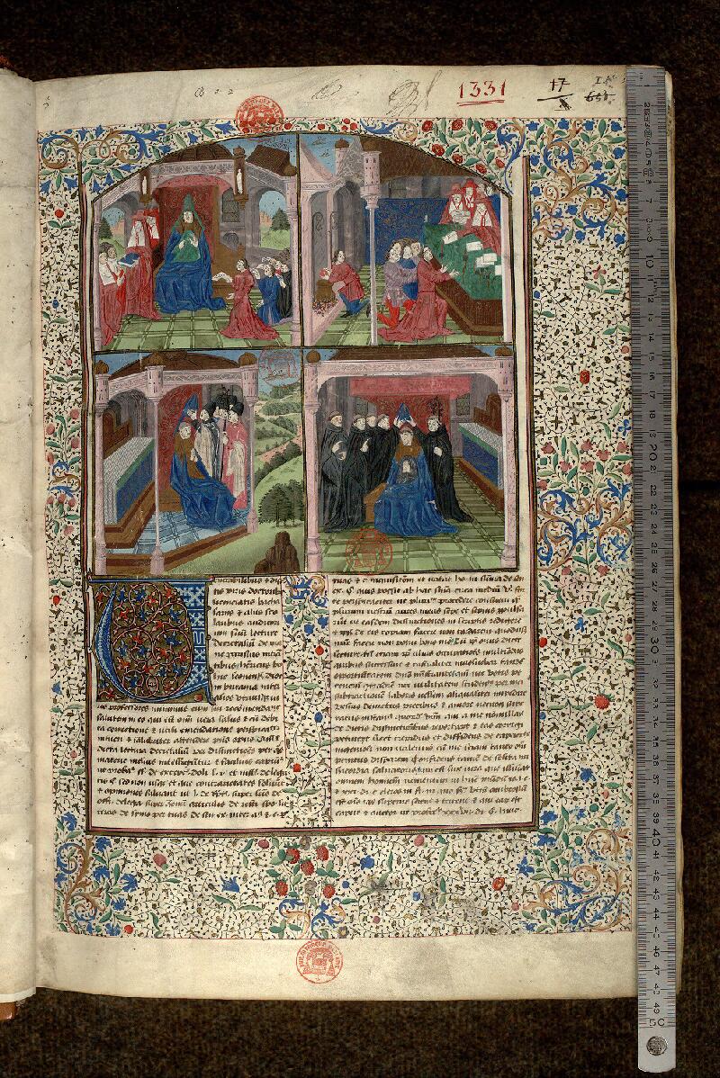 Paris, Bibl. Mazarine, ms. 1331, f. 001 - vue 1