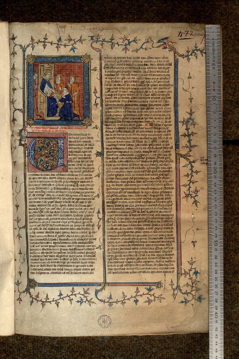 Paris, Bibl. Mazarine, ms. 1332, f. 001 - vue 1