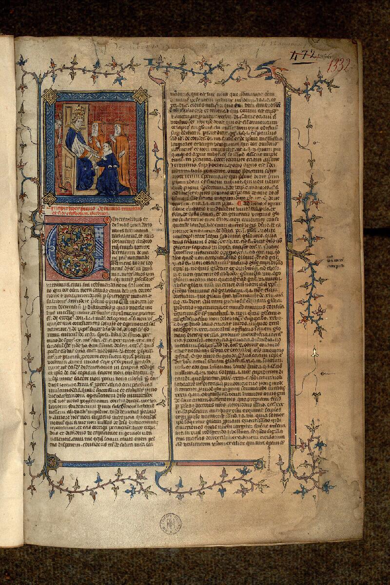 Paris, Bibl. Mazarine, ms. 1332, f. 001 - vue 2