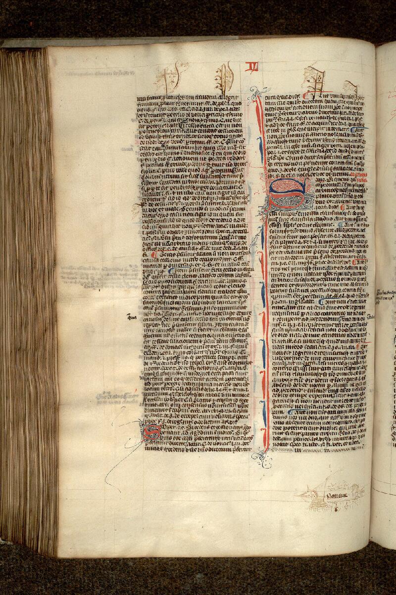 Paris, Bibl. Mazarine, ms. 1332, f. 120v - vue 1