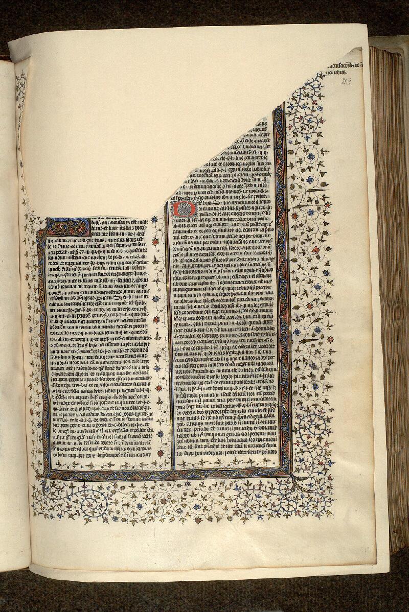 Paris, Bibl. Mazarine, ms. 1334, f. 209