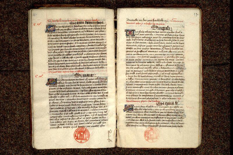 Paris, Bibl. Mazarine, ms. 1399, f. 018v-019