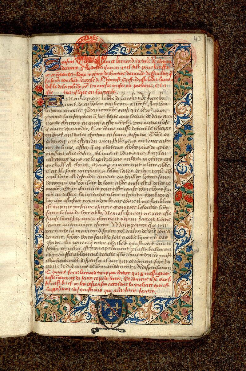 Paris, Bibl. Mazarine, ms. 1399, f. 045