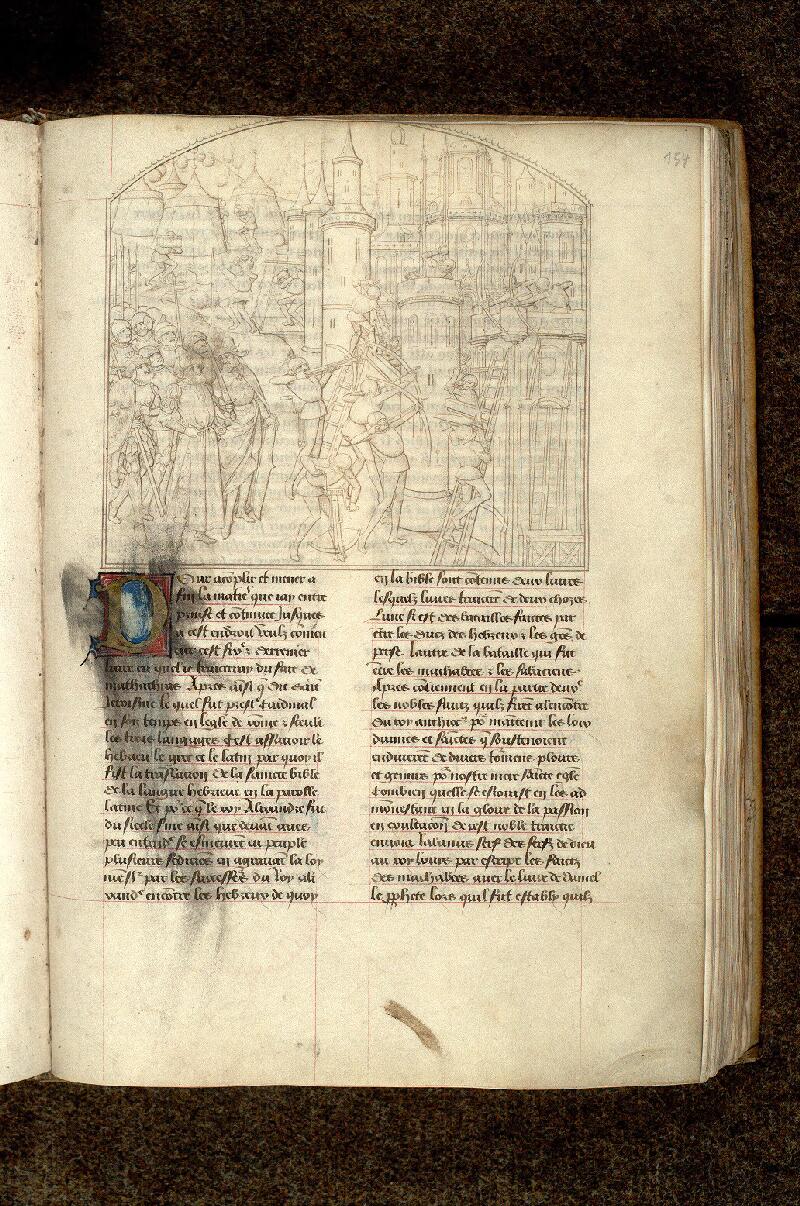 Paris, Bibl. Mazarine, ms. 1557, f. 154 - vue 1