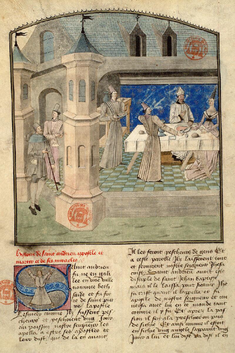 Paris, Bibl. Mazarine, ms. 1560, f. 001v - vue 2