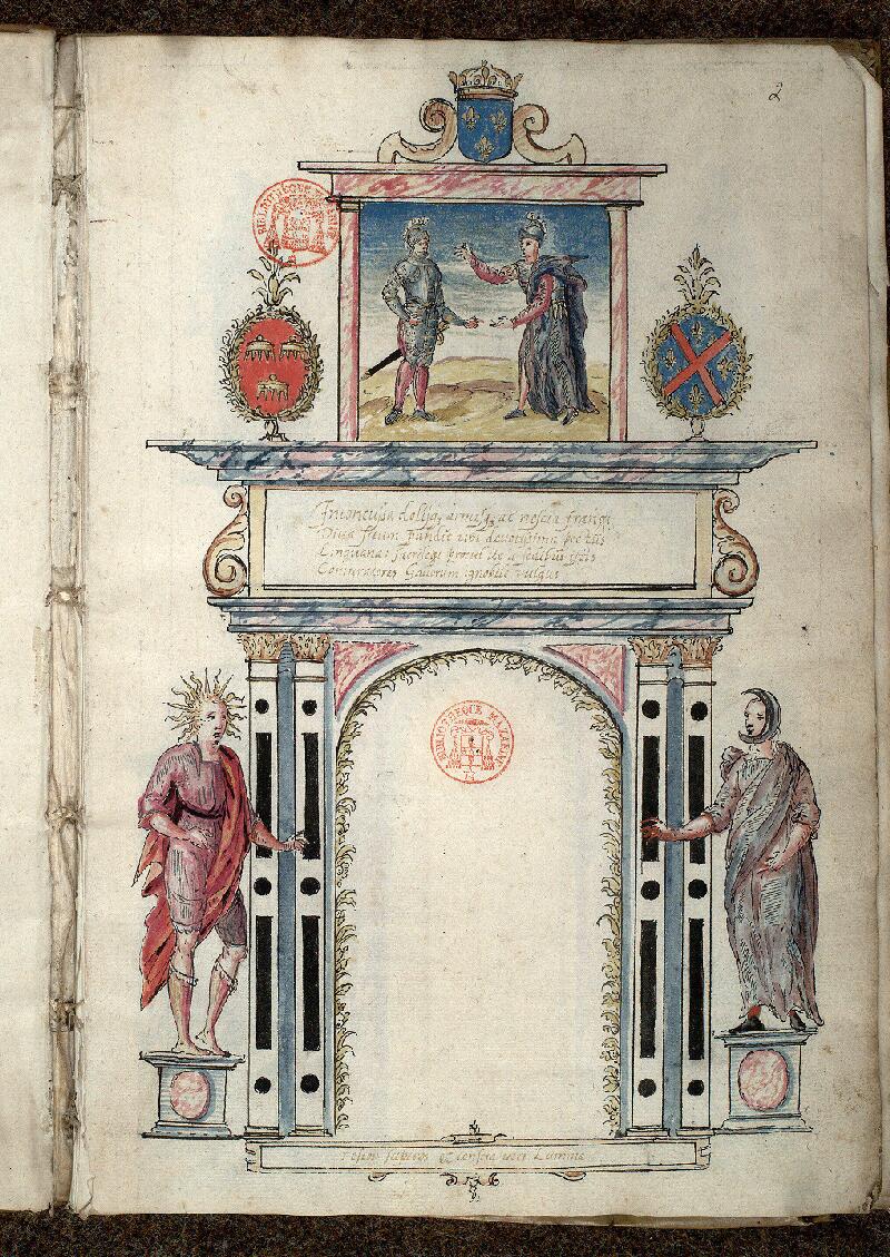 Paris, Bibl. Mazarine, ms. 3267, f. 002 - vue 2