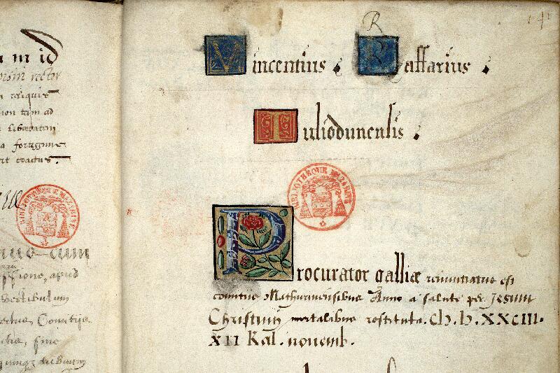 Paris, Bibl. Mazarine, ms. 3312, f. 141
