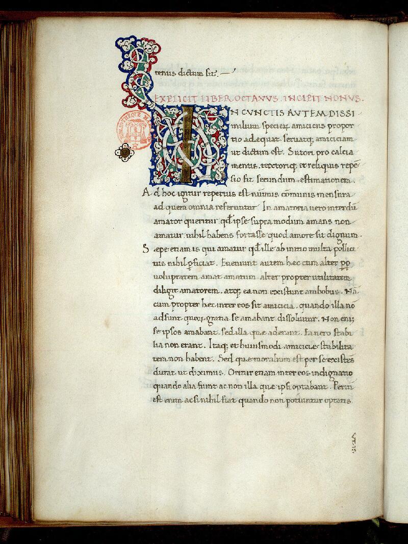 Paris, Bibl. Mazarine, ms. 3468, f. 100v
