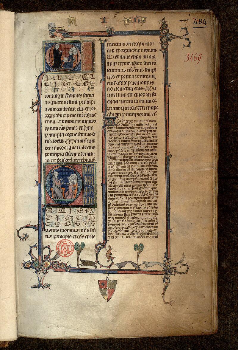 Paris, Bibl. Mazarine, ms. 3469, f. 001 - vue 2