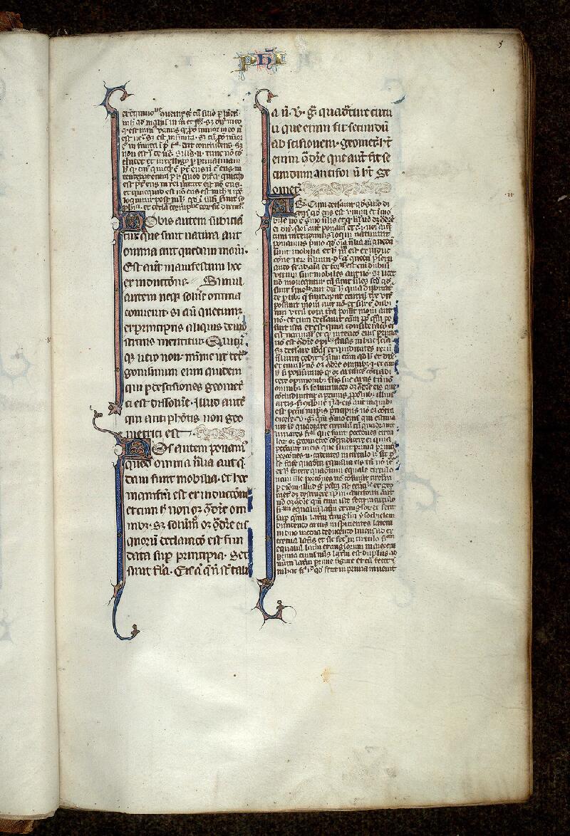 Paris, Bibl. Mazarine, ms. 3469, f. 005