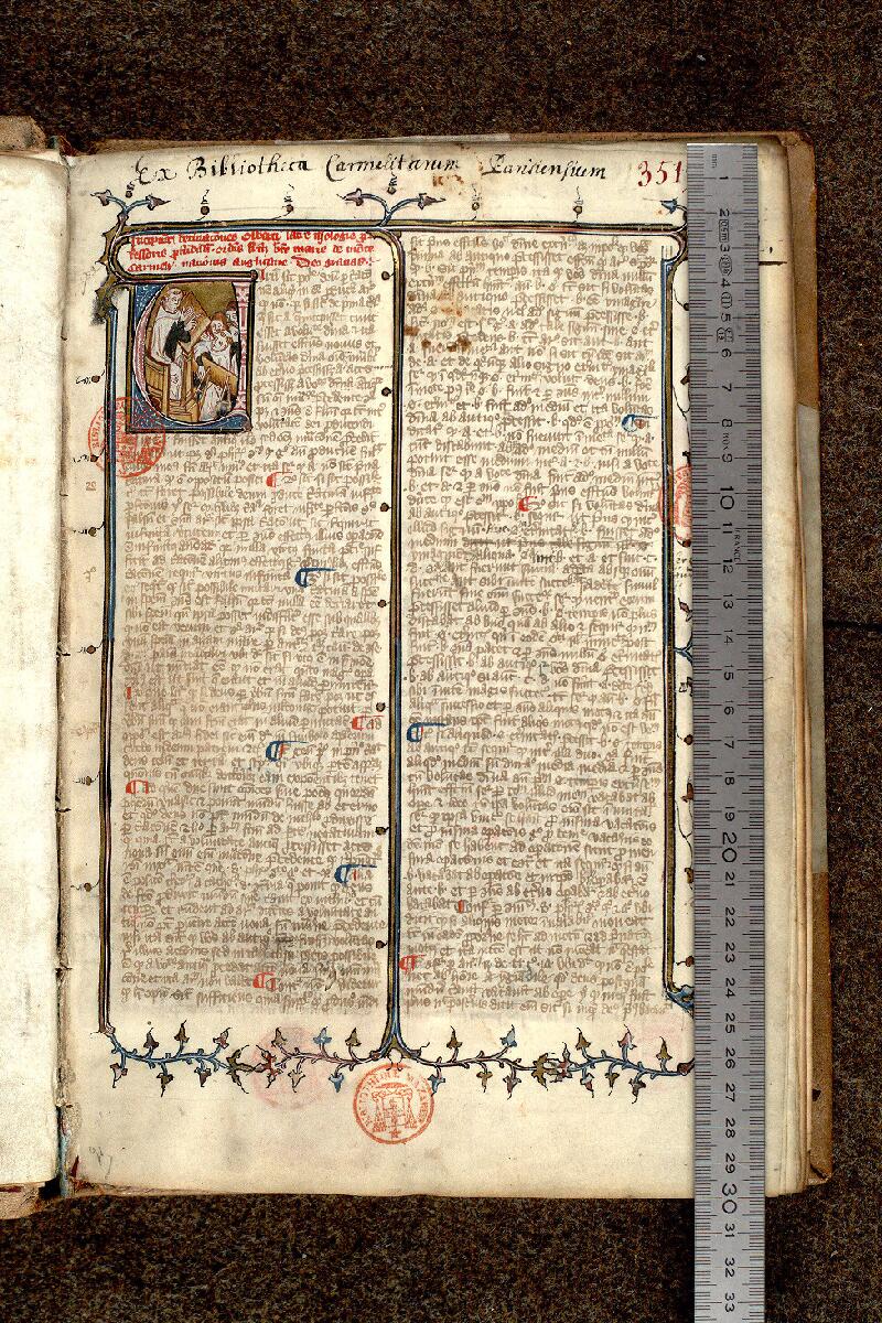 Paris, Bibl. Mazarine, ms. 3519, f. 001 - vue 1