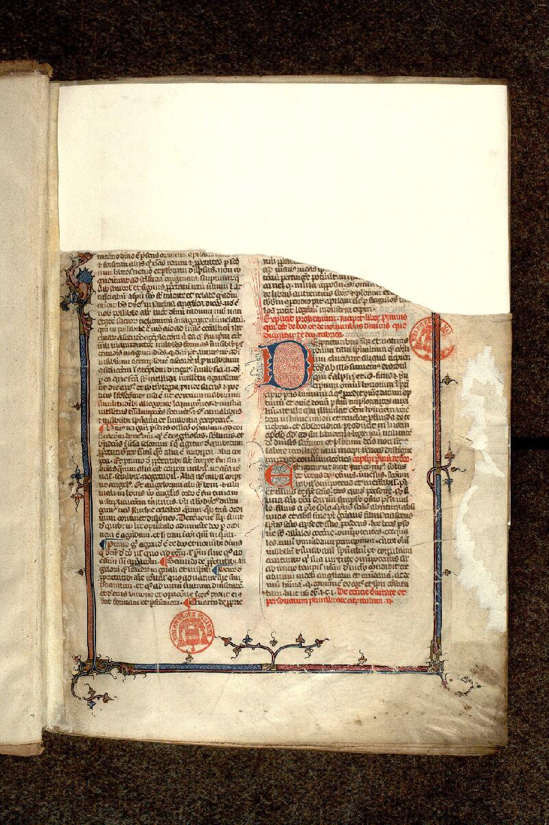 Paris, Bibl. Mazarine, ms. 3578, f. 001