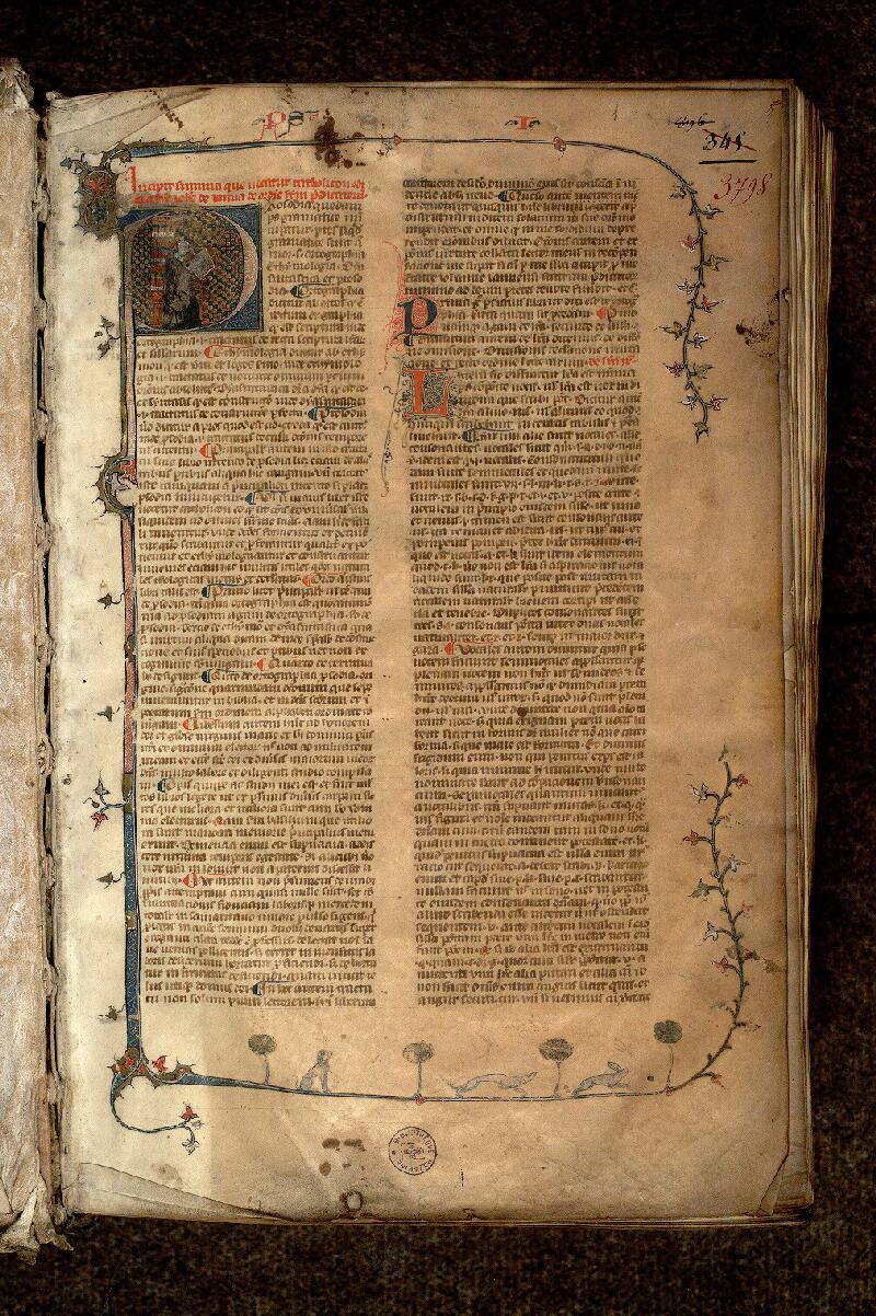 Paris, Bibl. Mazarine, ms. 3798, f. 001 - vue 2