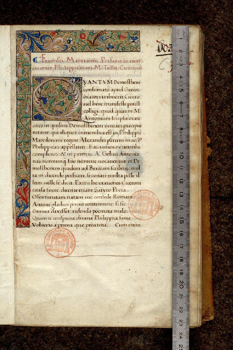 Paris, Bibl. Mazarine, ms. 3847, f. 001 - vue 1