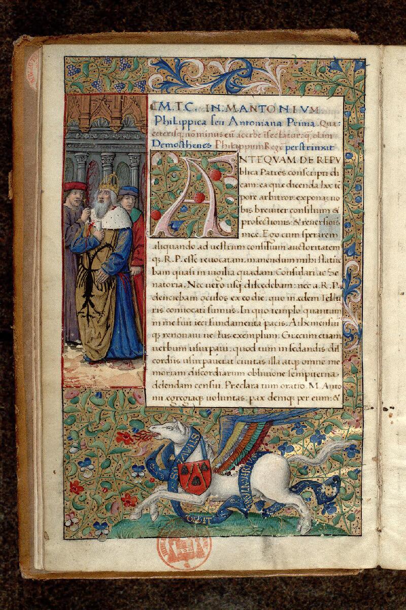Paris, Bibl. Mazarine, ms. 3847, f. 004v - vue 1