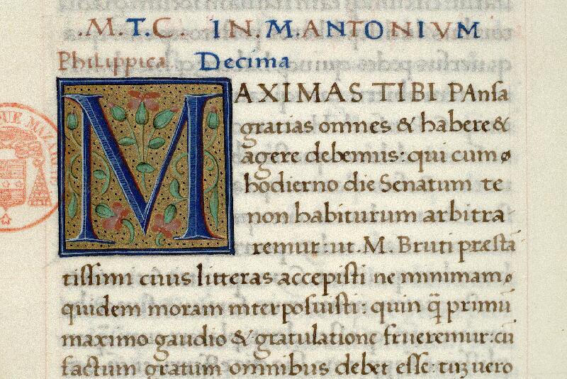 Paris, Bibl. Mazarine, ms. 3847, f. 110v