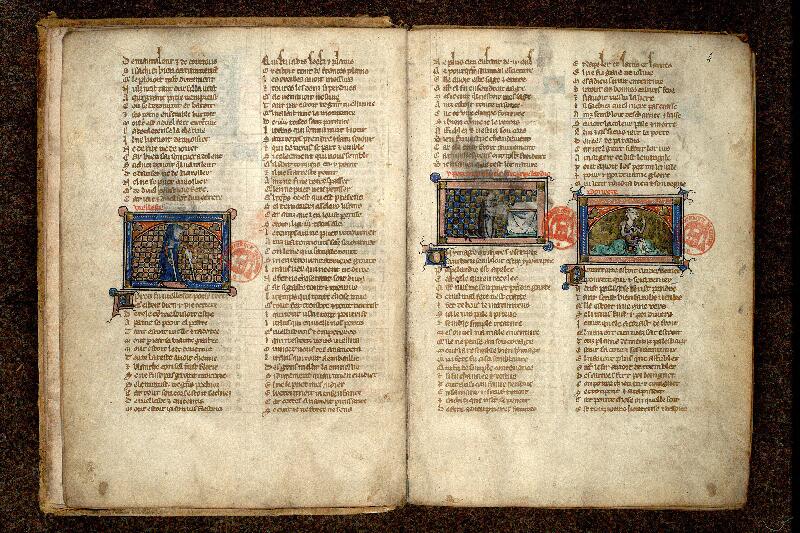 Paris, Bibl. Mazarine, ms. 3873, f. 003v-004
