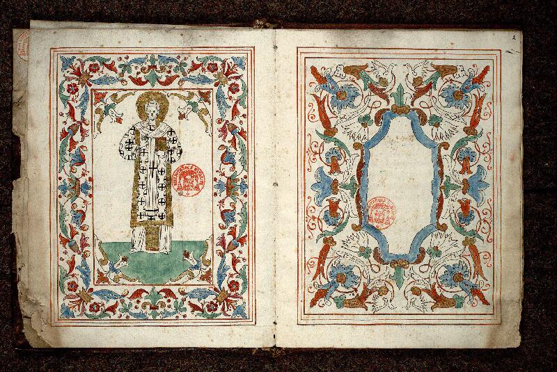 Paris, Bibl. Mazarine, ms. 4455, f. 001v-002