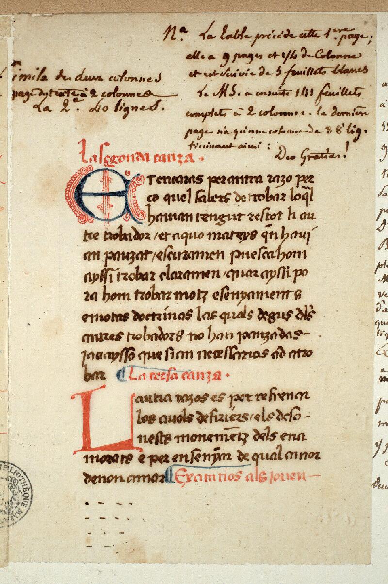 Paris, Bibl. Mazarine, ms. 4526, f. 000Bv - vue 4