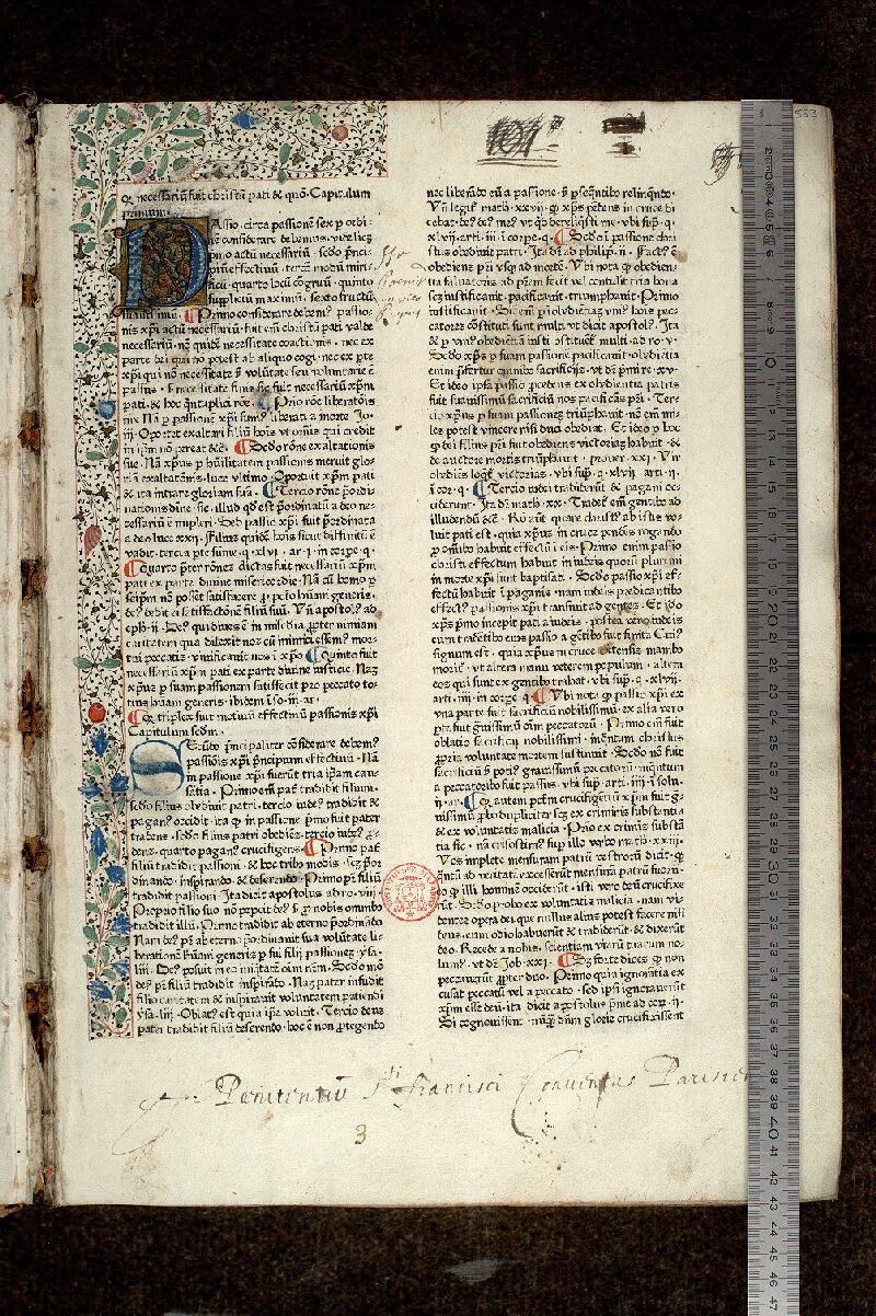 Paris, Bibl. Mazarine, inc. 0092, t. III, f. 583 - vue 1