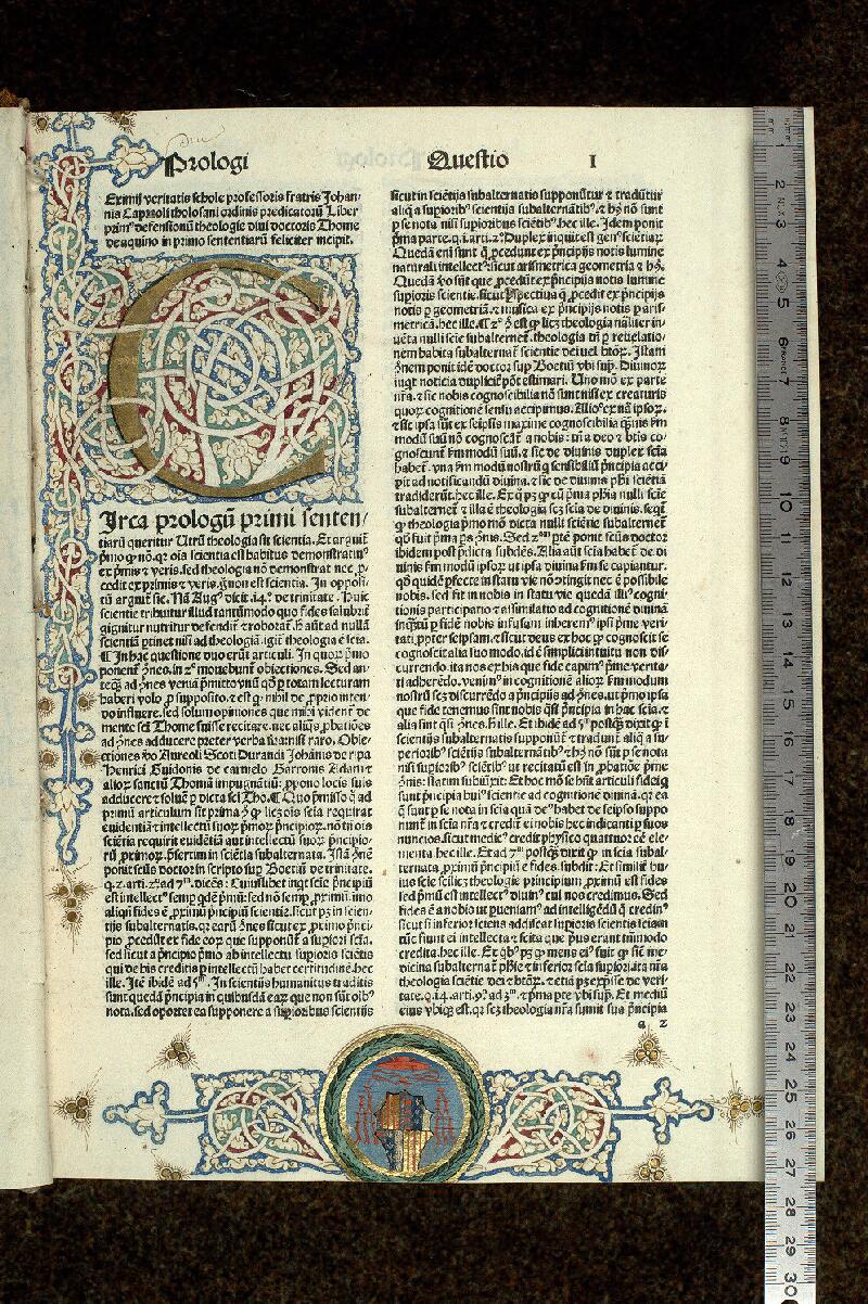 Paris, Bibl. Mazarine, inc. 0361, t. I, f. 010 - vue 1