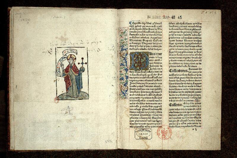 Paris, Bibl. Mazarine, inc. 1381, f. 000Av-001 - vue 2