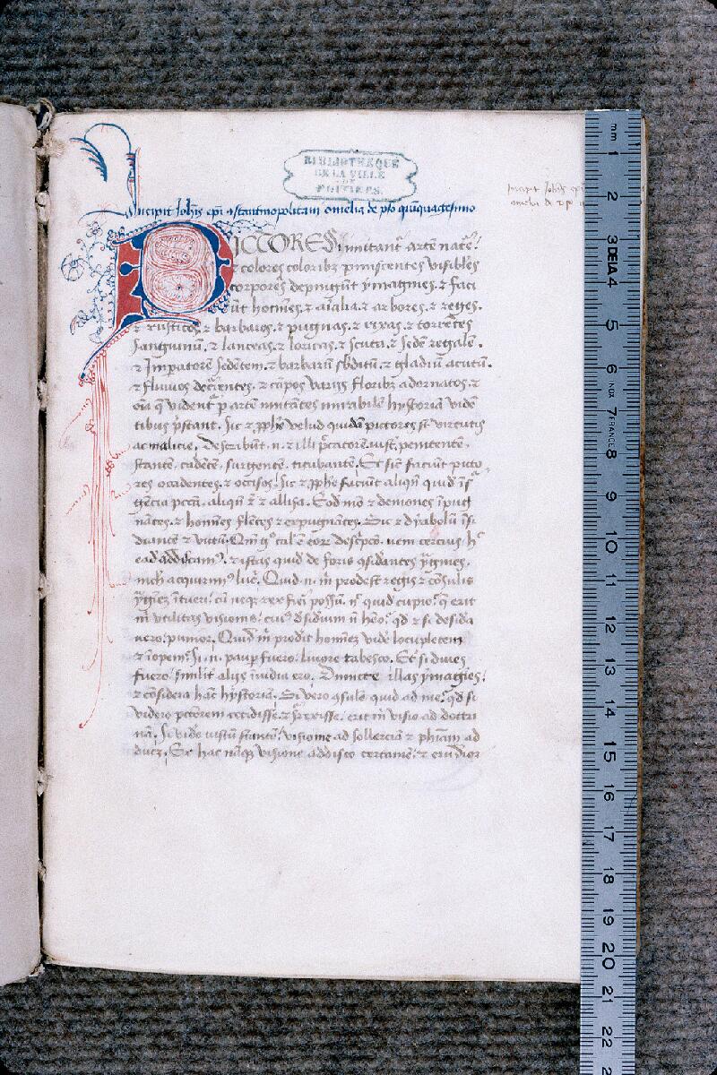 Poitiers, Bibl. mun., ms. 0062, f. 003 - vue 1