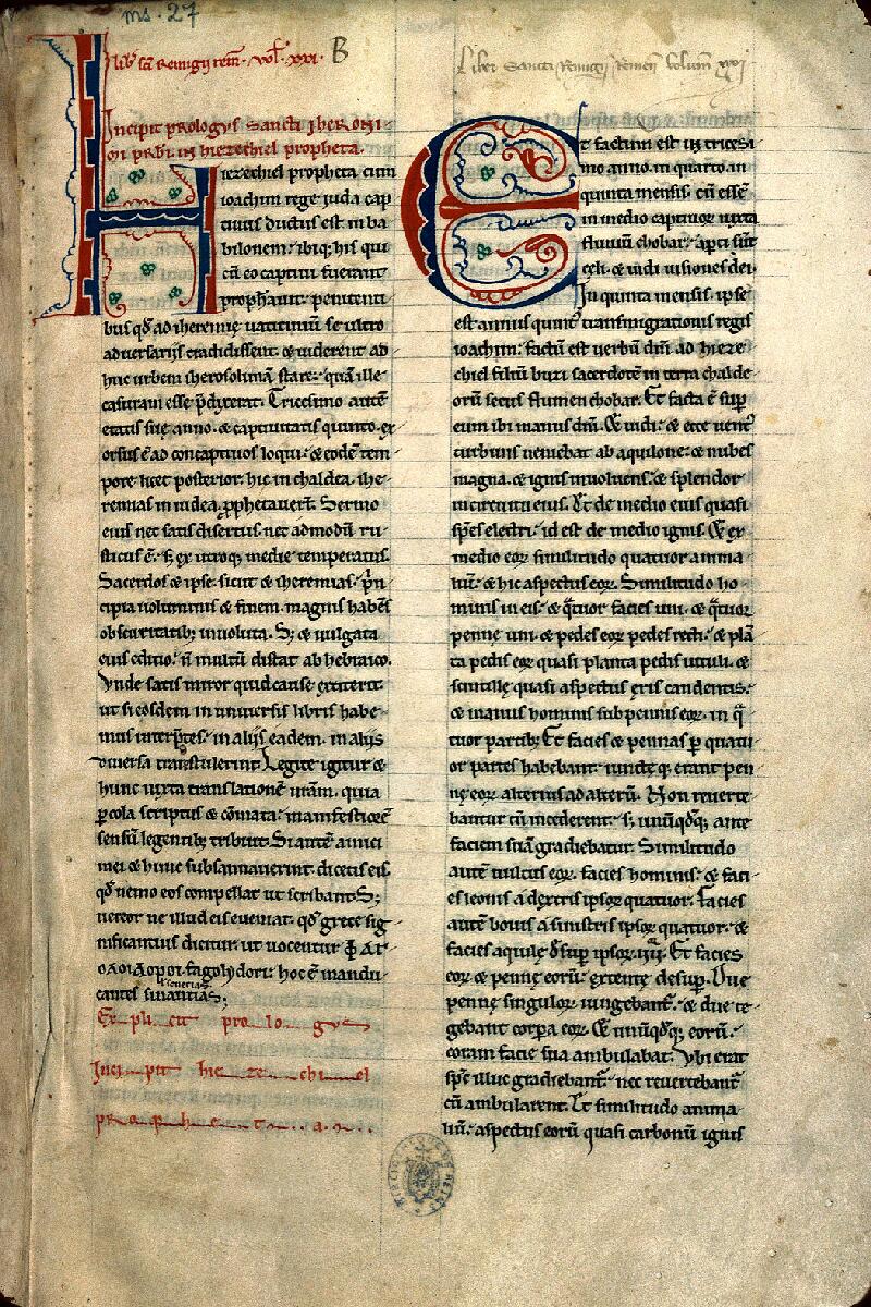 Reims, Bibl. mun., ms. 0027, f. 001