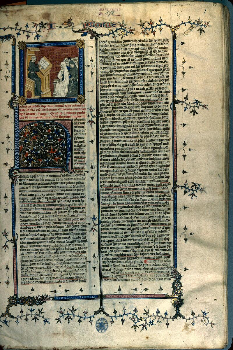 Reims, Bibl. mun., ms. 0178, f. 001 - vue 1