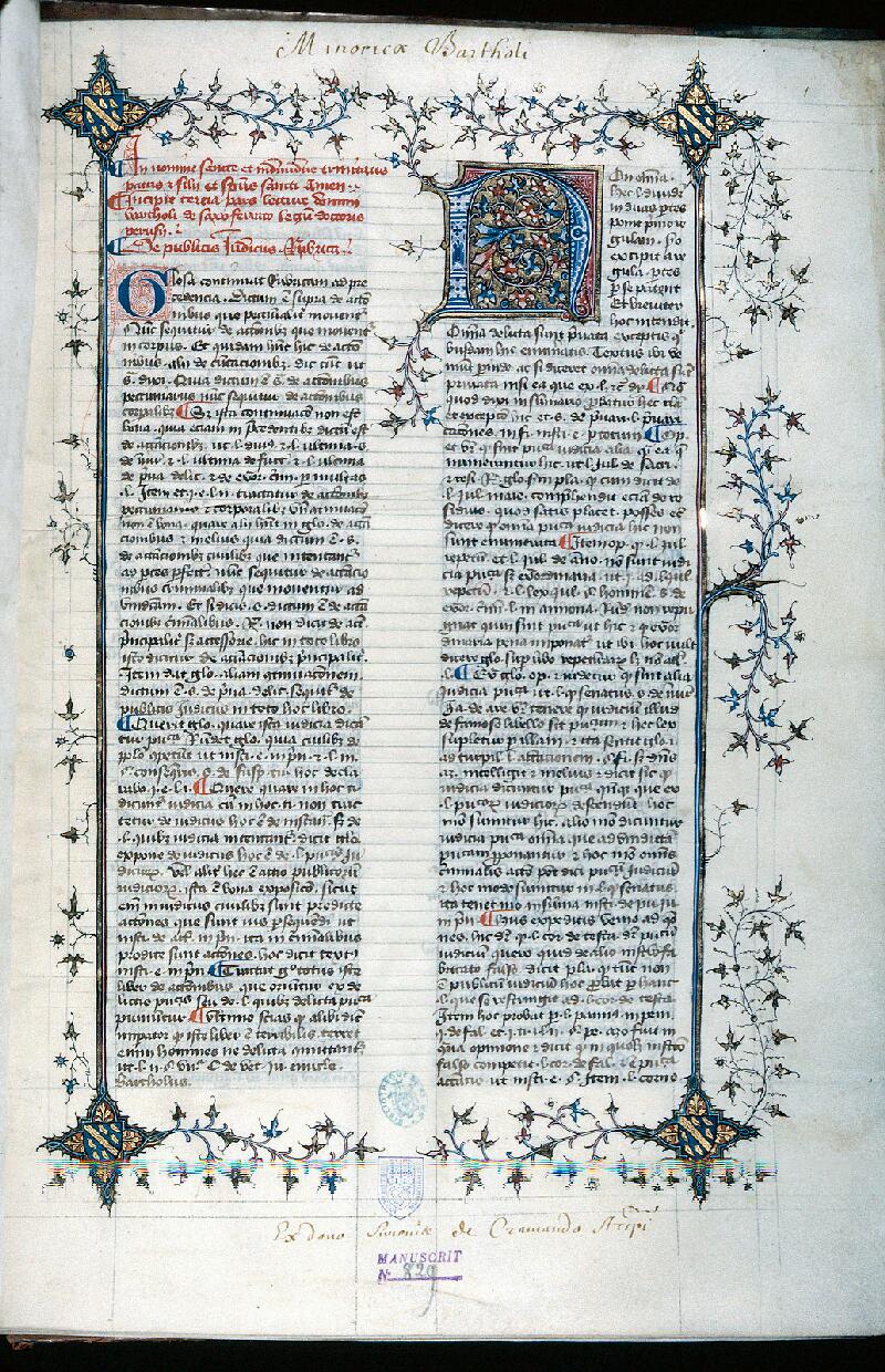 Reims, Bibl. mun., ms. 0829, f. 001 - vue 1