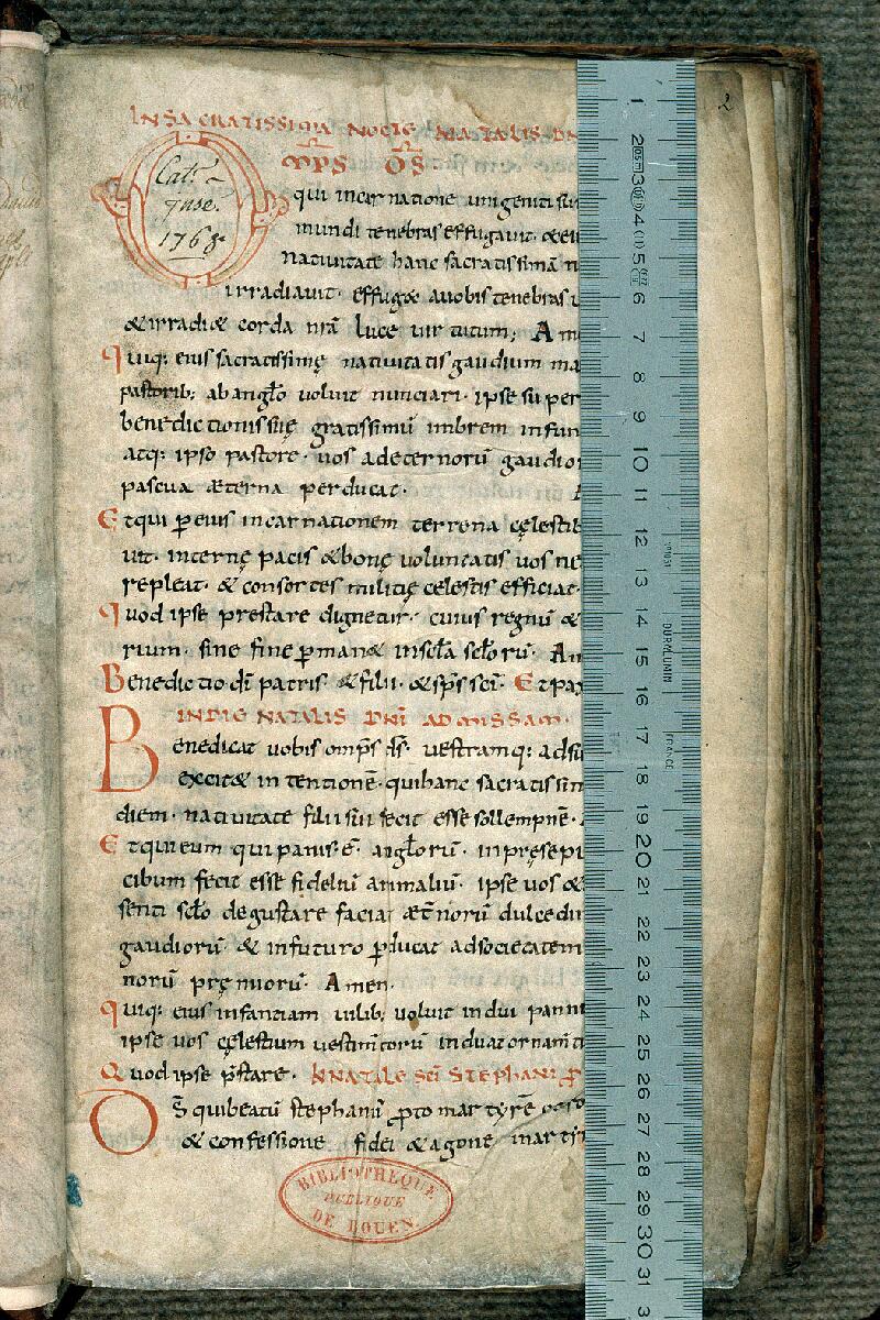 Rouen, Bibl. mun., ms. 0031, f. 002 - vue 1