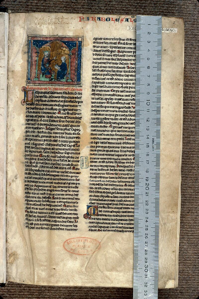 Rouen, Bibl. mun., ms. 0185, f. 002 - vue 1
