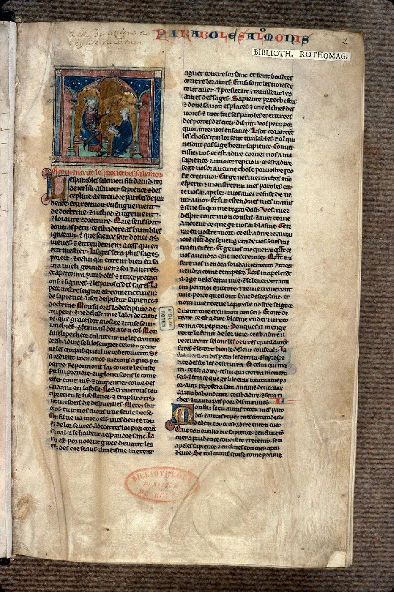 Rouen, Bibl. mun., ms. 0185, f. 002 - vue 2