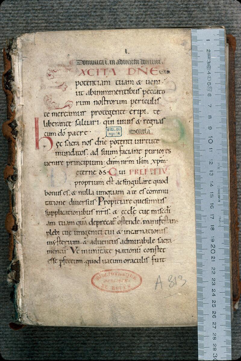 Rouen, Bibl. mun., ms. 0290, f. 001 - vue 1