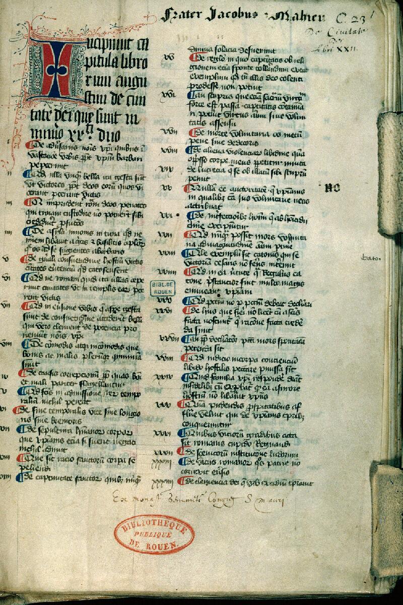 Rouen, Bibl. mun., ms. 0483, f. 001